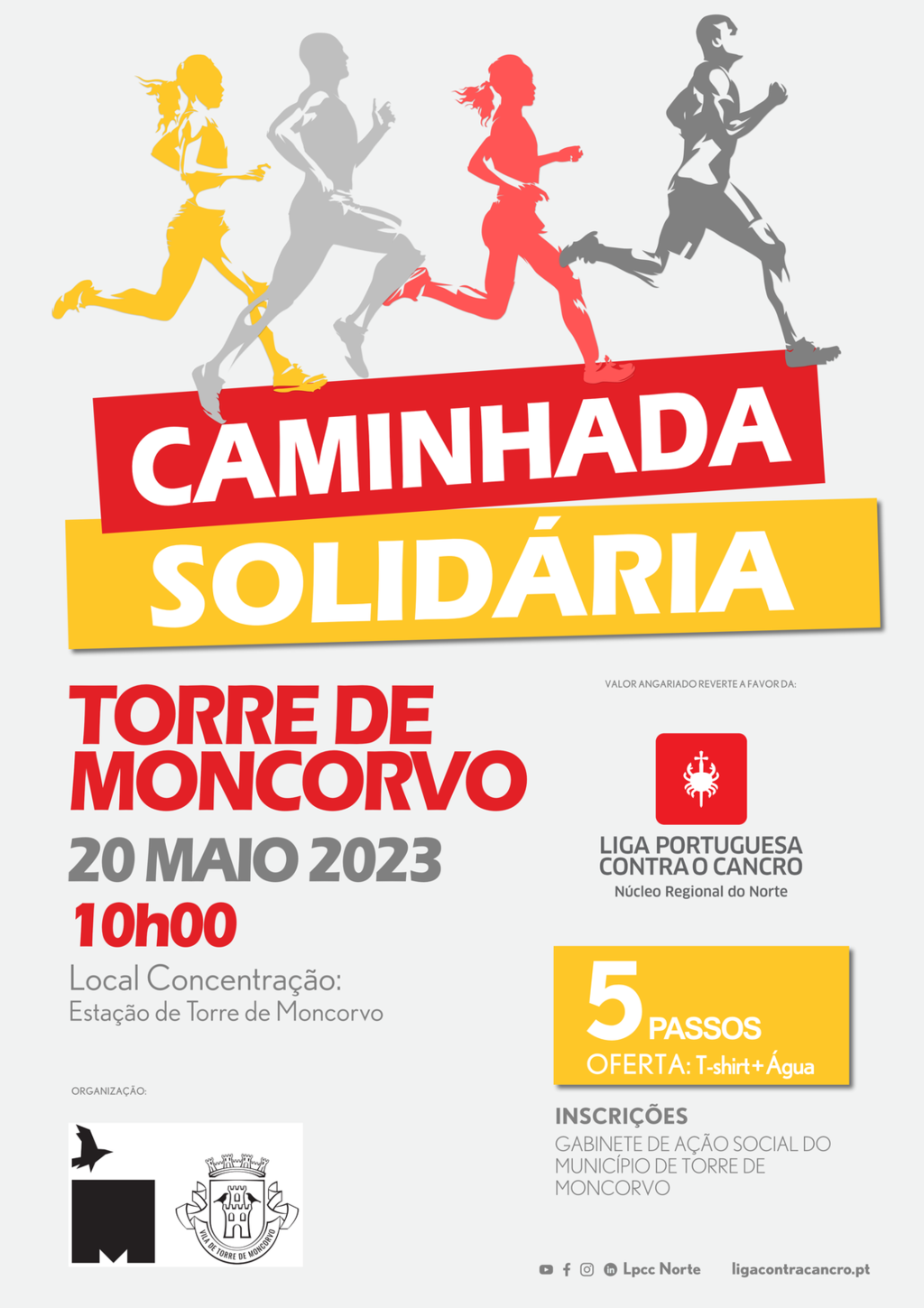 Caminhada Solidária que reverte a favor da Liga Portuguesa Contra o Cancro