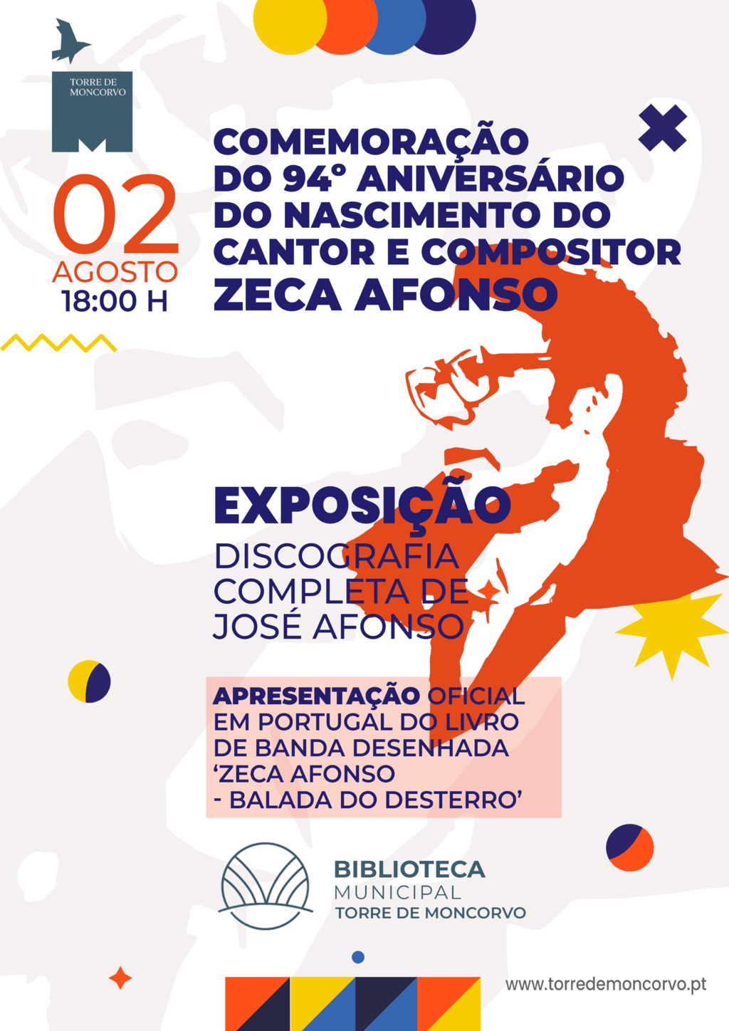 Torre de Moncorvo recebe lançamento, a nível nacional, do livro “Zeca Afonso – Balada do Desterro...
