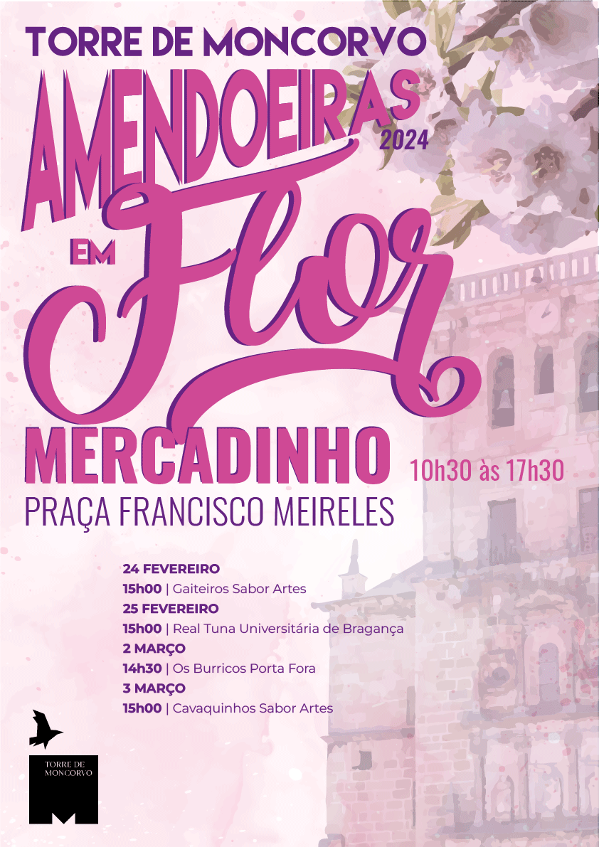 Município de Torre de Moncorvo promove Mercadinho da Amendoeira em Flor, na Praça Francisco Meireles